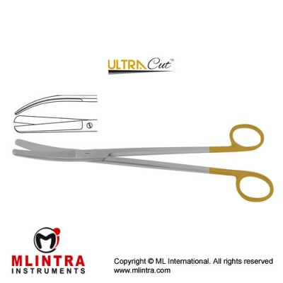 UltraCut™ TC Sims Uterine Scissor Curved Stainless Steel, 23 cm - 9"